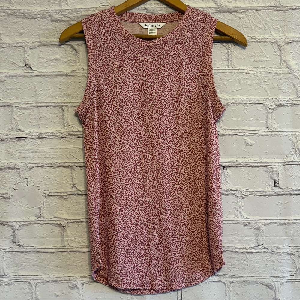 🌿5/$25 Athleta Breezy Tank in Animal Print - Picture 3 of 10